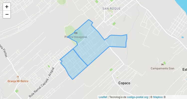 Código Postal Pindolo María Auxiliadora, Areguá - Central