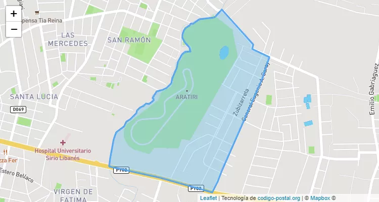 Código Postal Aratiri, Capiatá - Central