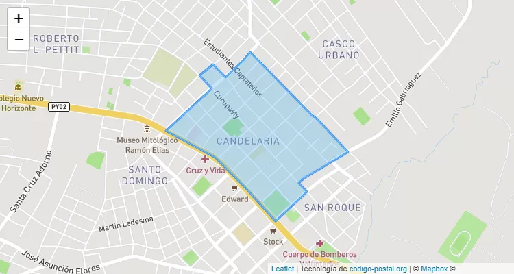 Código Postal Candelaria, Capiatá - Central