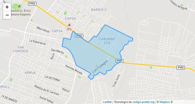 Código Postal Campos Verdes, Capiatá - Central