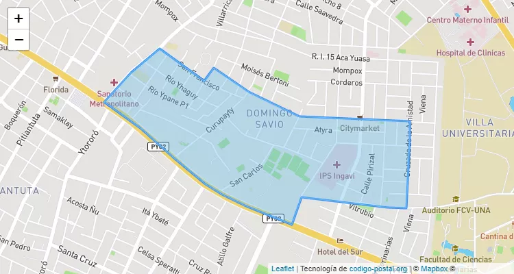 Código Postal 110313 - Paraguay