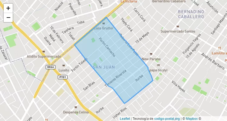 Código Postal 110328 - Paraguay