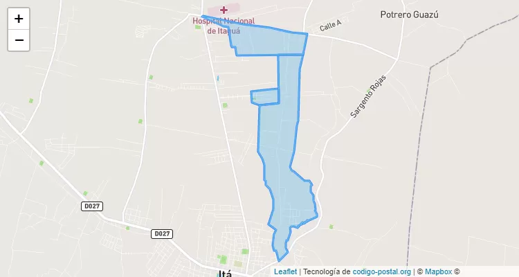 Código Postal Karaguatayty, Itá - Central