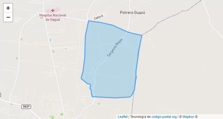 Código Postal Yhovy, Itá - Central