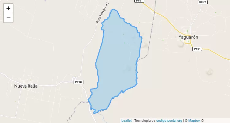 Código Postal Arrua`i, Itá - Central