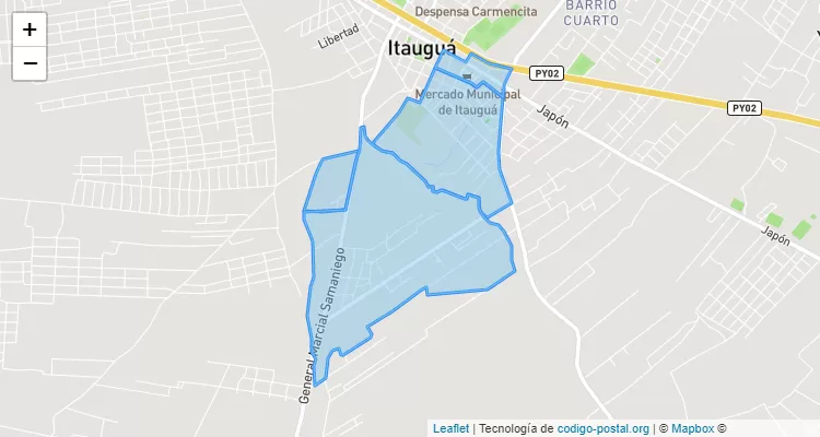 Corazón de Jesús, Itauguá - Central ZIP Code
