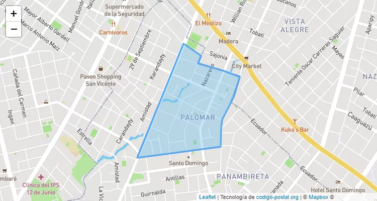 Código Postal 110702 - Paraguay