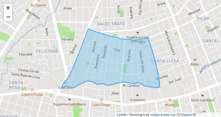 Código Postal 110707 - Paraguay