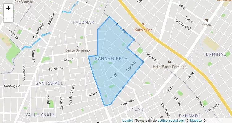 Panambireta, Lambaré - Central ZIP Code