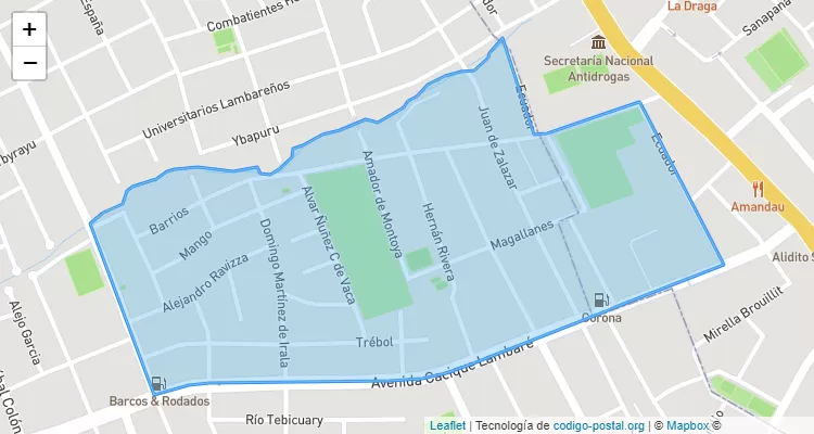 110713 ZIP Code - Paraguay