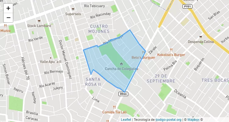 Código Postal 110716 - Paraguay