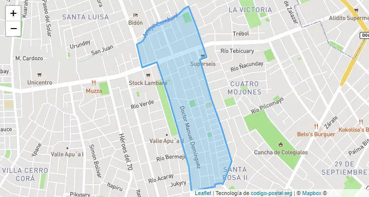 Código Postal 110718 - Paraguay