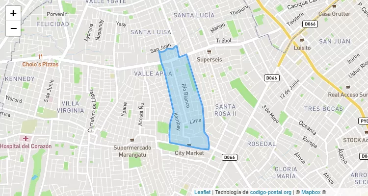 Código Postal 110719 - Paraguay