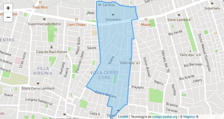 110721 ZIP Code - Paraguay