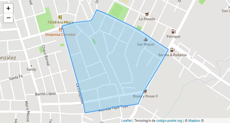 Código Postal 110732 - Paraguay