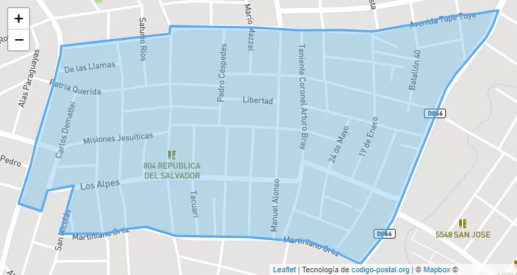 Código Postal 110734 - Paraguay