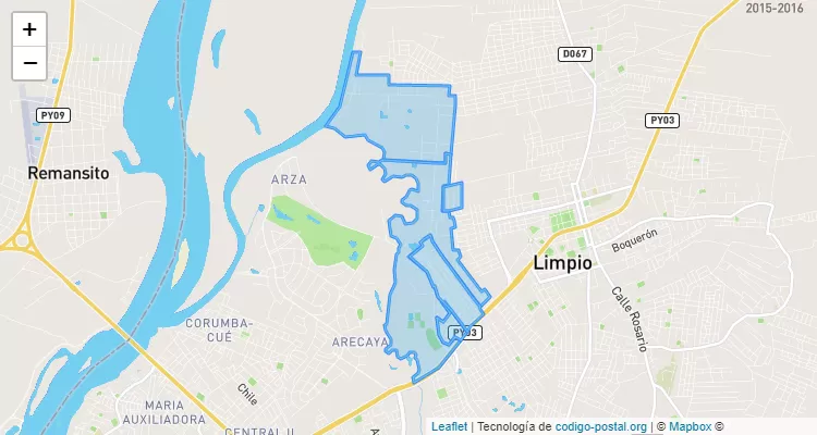 Código Postal Costa Azul, Limpio - Central