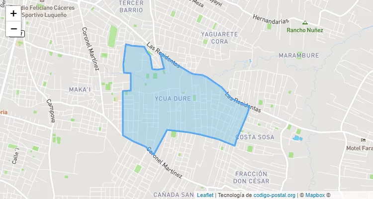 Ycua Duré, Luque - Central ZIP Code