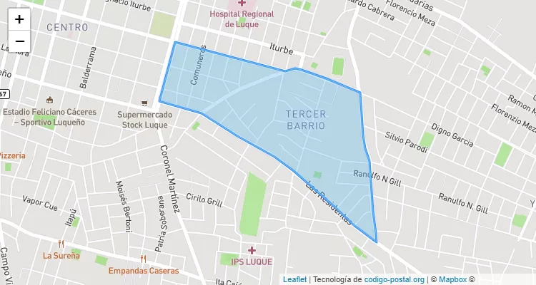 Código Postal 110929 - Paraguay