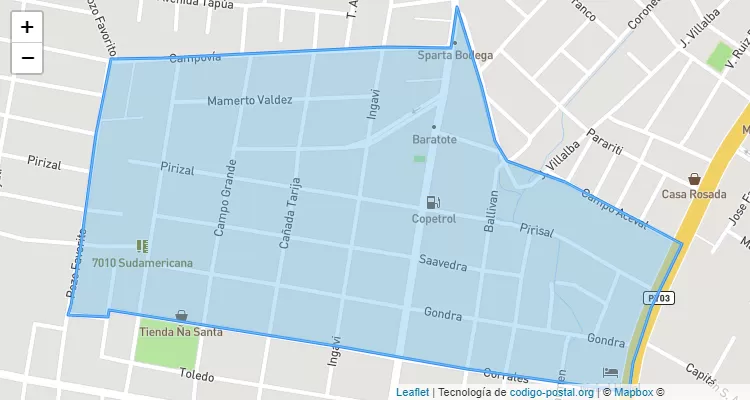 111011 ZIP Code - Paraguay