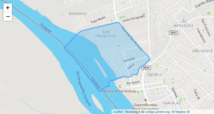 Código Postal 111302 - Paraguay