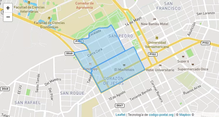 La Inmaculada, San Lorenzo - Central ZIP Code