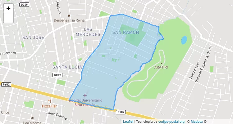 San Ramón, San Lorenzo - Central ZIP Code