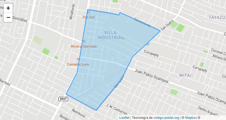 Villa Industrial, San Lorenzo - Central ZIP Code