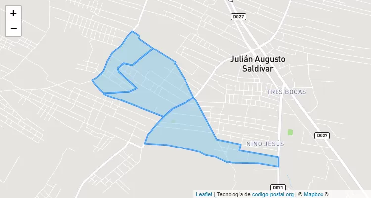 Compañía 7, J. Augusto Saldivar - Central ZIP Code
