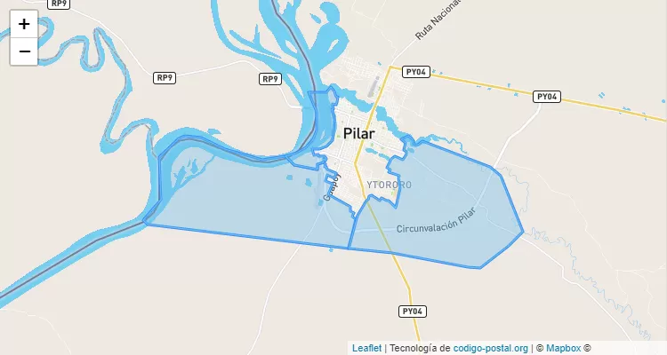 Código Postal Yataity, Pilar - Ñeembucú