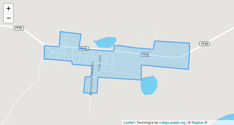 Código Postal Urbano, Desmochados - Ñeembucú