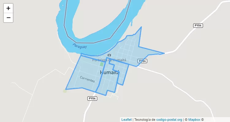 Código Postal Chaco`i, Humaitá - Ñeembucú