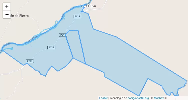 Código Postal Zanjita, Villa Oliva - Ñeembucú