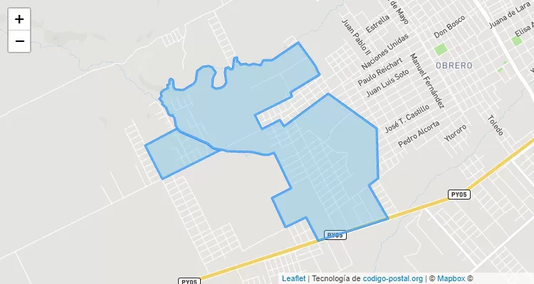 Código Postal Solares de Amambay, Pedro Juan Caballero - Amambay