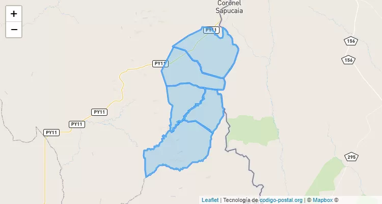 Código Postal Paso Ita, Capitán Bado - Amambay