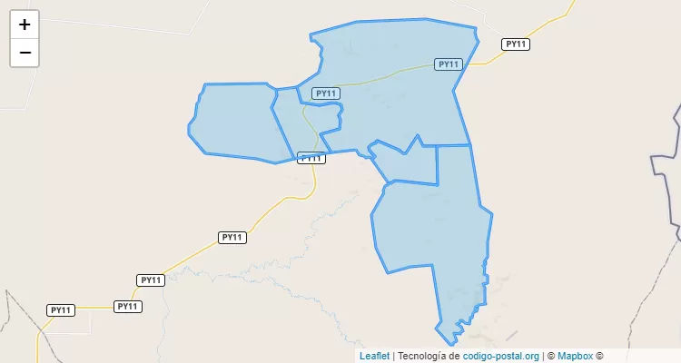 Código Postal Cadete Boquerón, Capitán Bado - Amambay