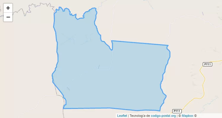 Código Postal Jukyry Guasu Pakola, Karapaí - Amambay