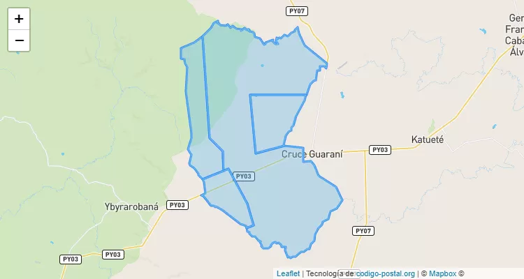 Código Postal Guatambu, Corpus Christi - Canindeyú