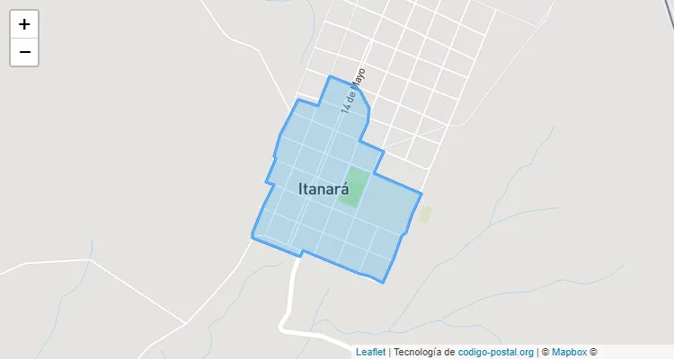 Código Postal Centro, Itanará - Canindeyú