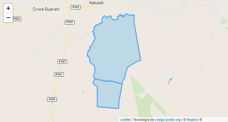 Código Postal Fazenda España, Katueté - Canindeyú