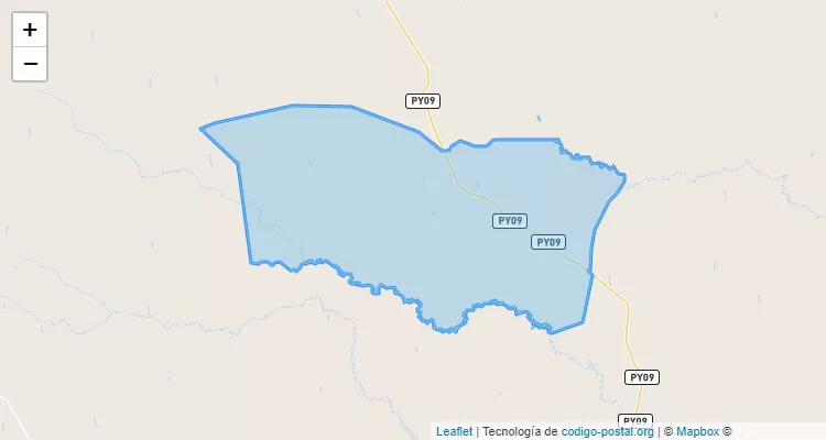 Código Postal Zona Moisés Galeano, Benjamín Aceval - Presidente Hayes