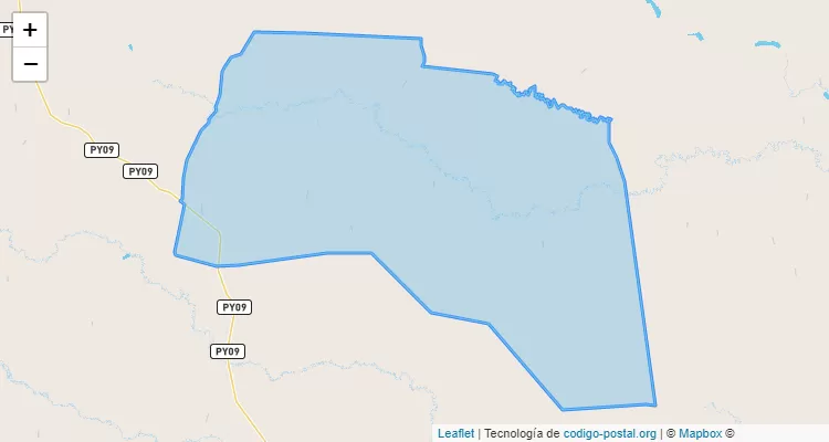 Código Postal Zona Km 134, Benjamín Aceval - Presidente Hayes