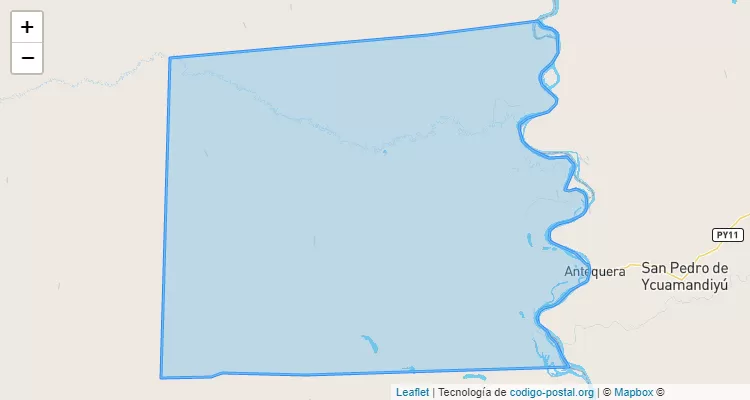 Código Postal Zona Buena Vista, Villa Hayes - Presidente Hayes