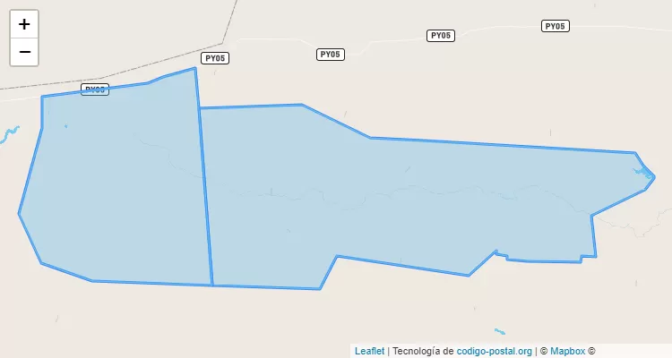 Código Postal Ávalos Sánchez Ñu Pyahu, Tte. 1° Manuel Irala Fernández - Presidente Hayes