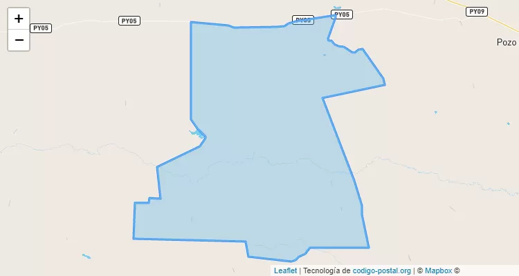 Código Postal Zona San Isidro, Teniente Esteban Martínez - Presidente Hayes