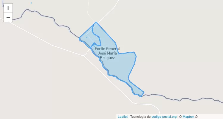 Código Postal Centro, General José María Bruguez - Presidente Hayes