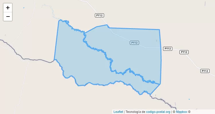 Código Postal Colonia 12 de Junio, General José María Bruguez - Presidente Hayes