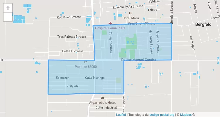 Código Postal 160502 - Paraguay