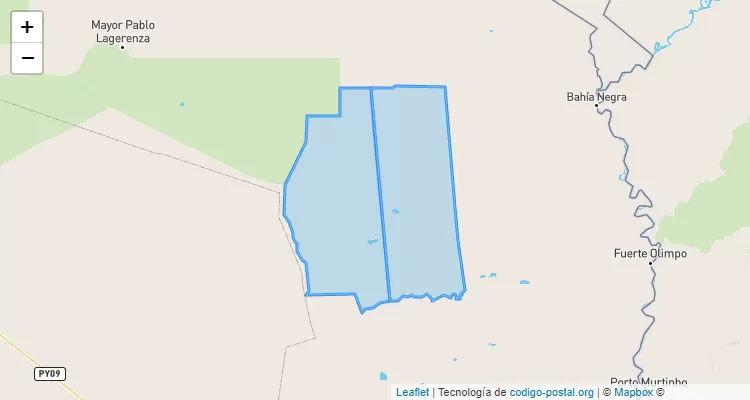 Código Postal Zona Florida, Fuerte Olimpo - Alto Paraguay