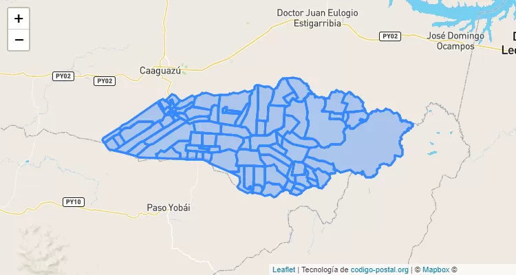 Código Postal Repatriación, Caaguazú - Paraguay